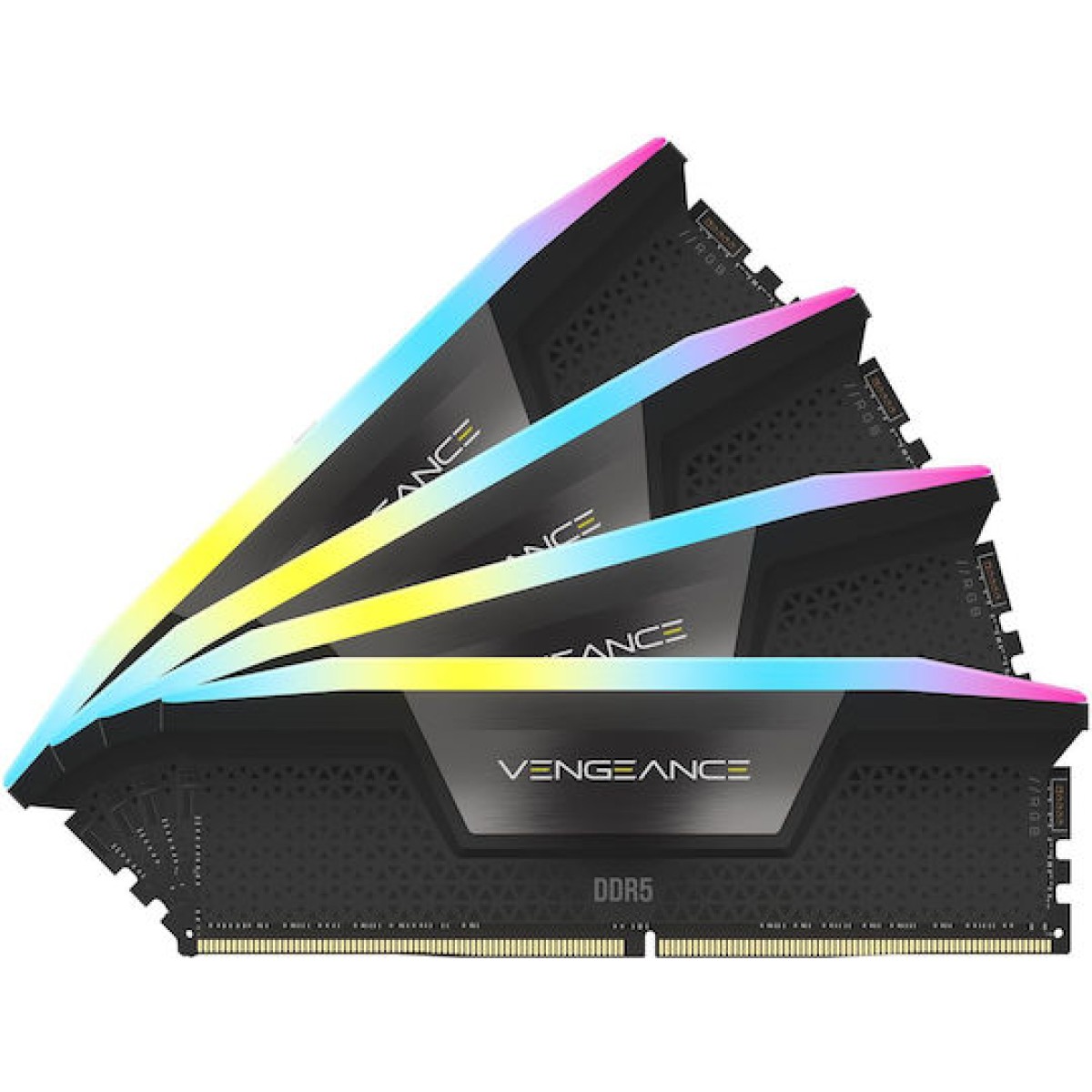 Corsair Vengeance RGB XMP DDR5 128GB RAM με 4x32GB Modules και Ταχύτητα 5600 για Desktop