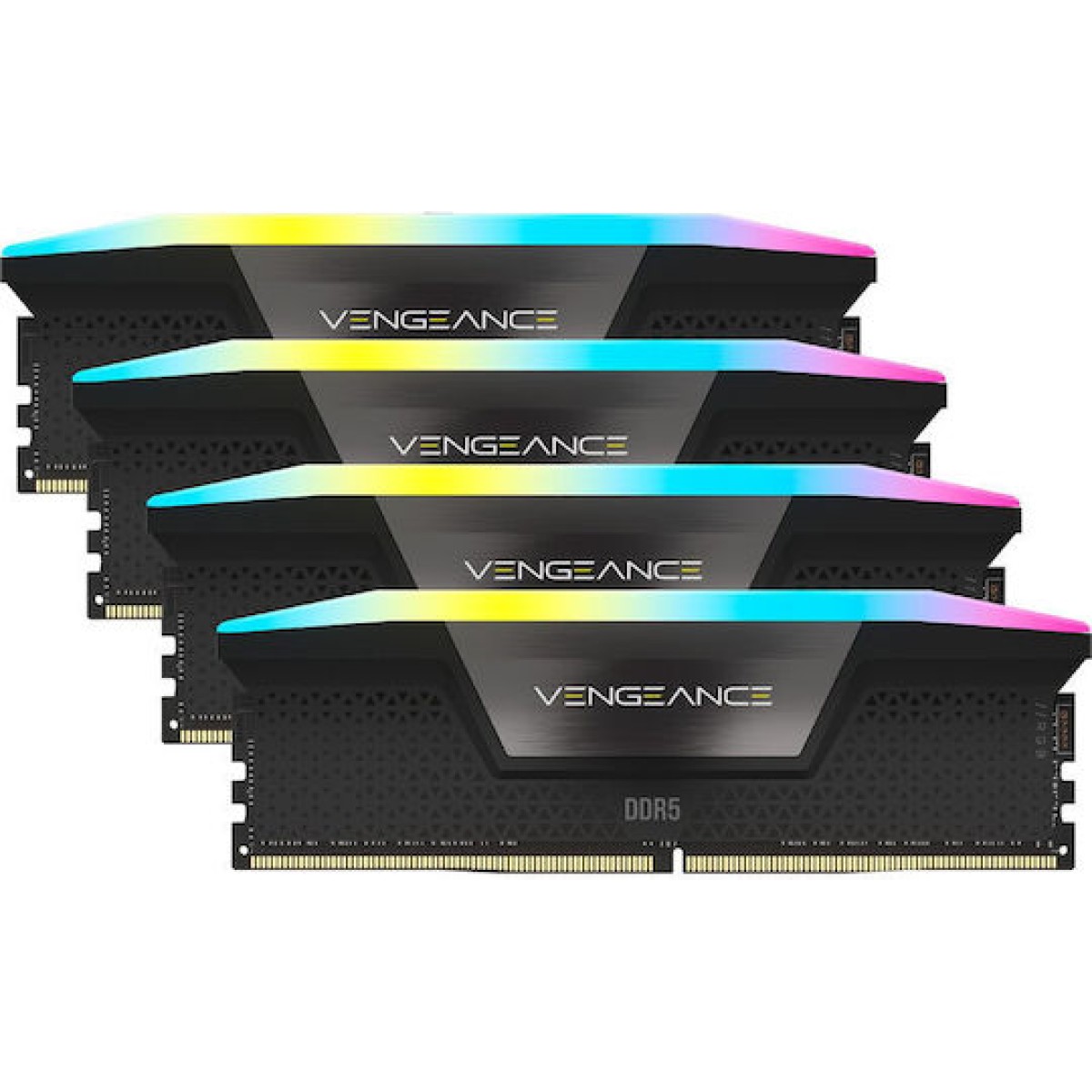 Corsair Vengeance RGB XMP DDR5 128GB RAM με 4x32GB Modules και Ταχύτητα 5600 για Desktop