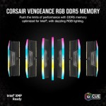 Corsair Vengeance RGB XMP DDR5 128GB RAM με 4x32GB Modules και Ταχύτητα 5600 για Desktop