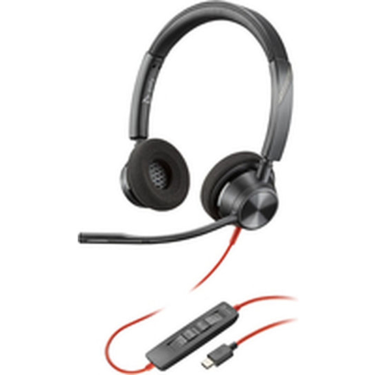 Poly Blackwire 3320 On Ear Multimedia Ακουστικά με μικρόφωνο και σύνδεση USB-C
