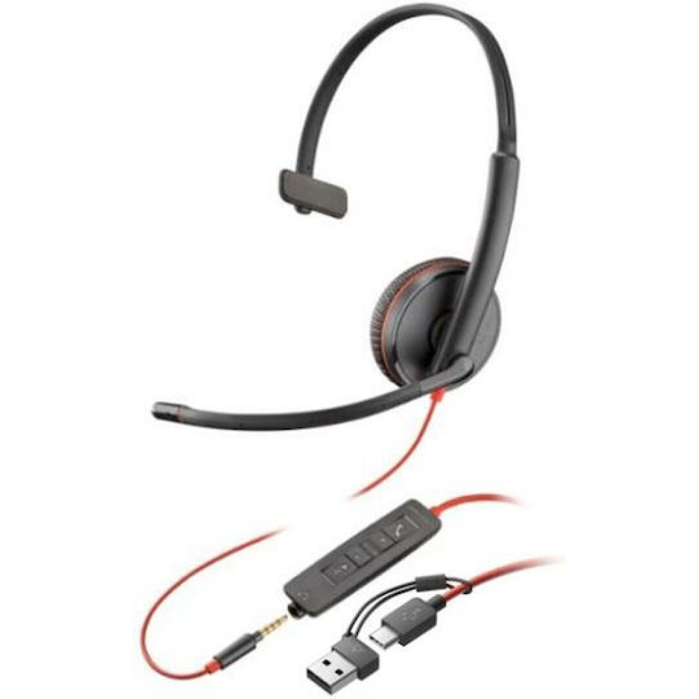 HP Blackwire 3200 Series On Ear Multimedia Ακουστικά με μικρόφωνο