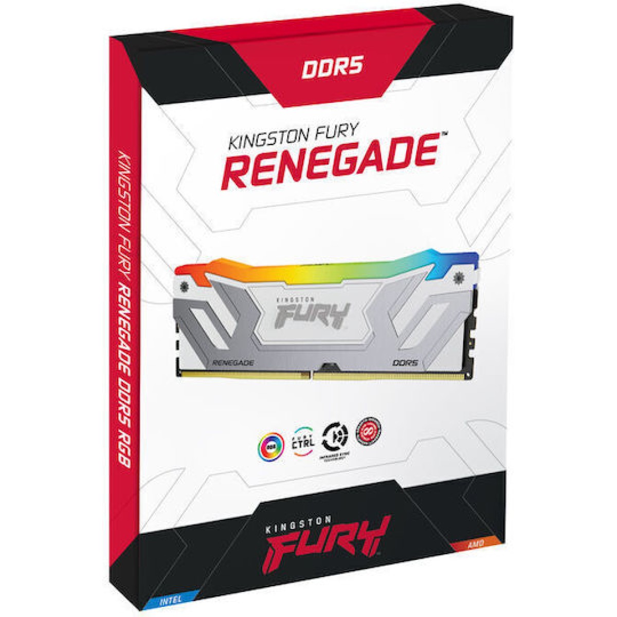 Kingston Fury Renegade RGB DDR5 με Module 1x24GB και Ταχύτητα 8400 για Desktop