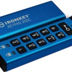 Kingston IronKey Keypad 200C 32GB USB 3.2 Stick με σύνδεση USB-C Μπλε