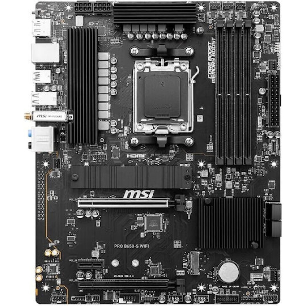 MSI Pro B650-S WIFI Motherboard ATX με AMD AM5 Socket 7E26-003R