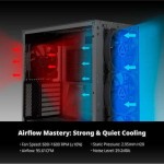 Montech HP140 Case Fan με ARGB Φωτισμό και Σύνδεση 4-Pin PWM