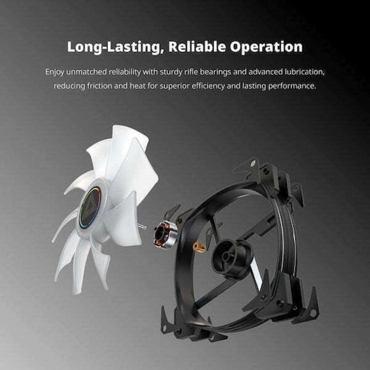 Montech HP140 Case Fan με ARGB Φωτισμό και Σύνδεση 4-Pin PWM