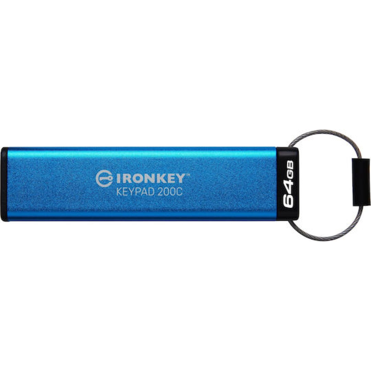 Kingston IronKey Keypad 200C 64GB USB 3.2 Stick με σύνδεση USB-C Μπλε