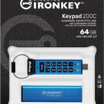 Kingston IronKey Keypad 200C 64GB USB 3.2 Stick με σύνδεση USB-C Μπλε