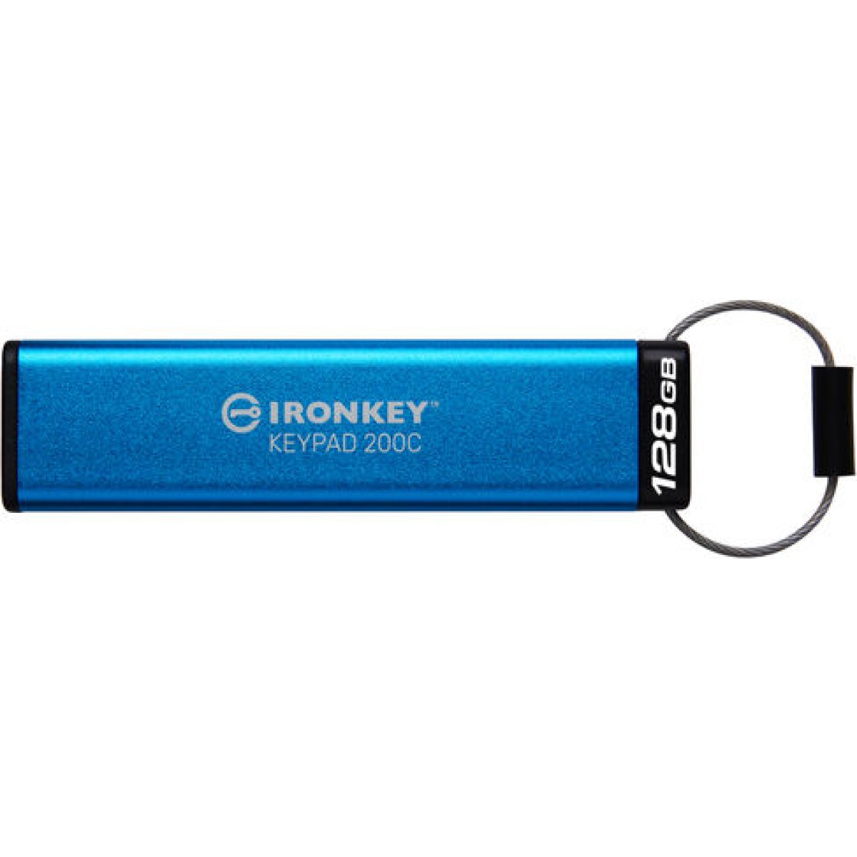 Kingston IronKey Keypad 200C 128GB USB 3.2 Stick με σύνδεση USB-C Μπλε
