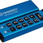 Kingston IronKey Keypad 200C 256GB USB 3.2 Stick με σύνδεση USB-C Μπλε