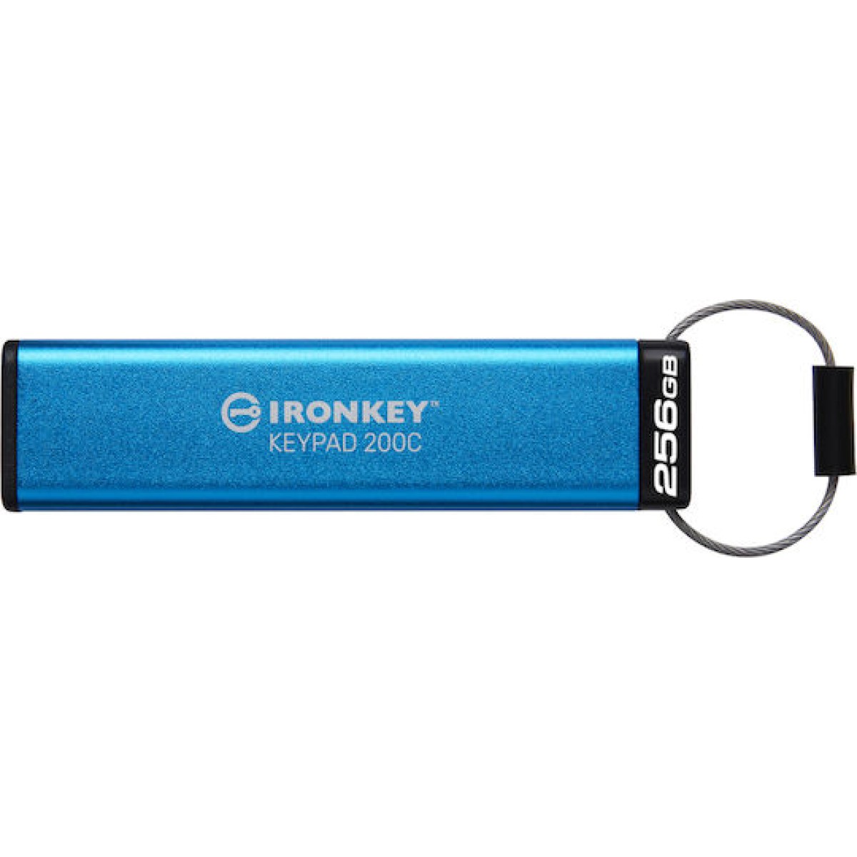 Kingston IronKey Keypad 200C 256GB USB 3.2 Stick με σύνδεση USB-C Μπλε