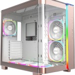 Montech King 95 Pro Midi Tower Κουτί Υπολογιστή με Πλαϊνό Παράθυρο Ροζ