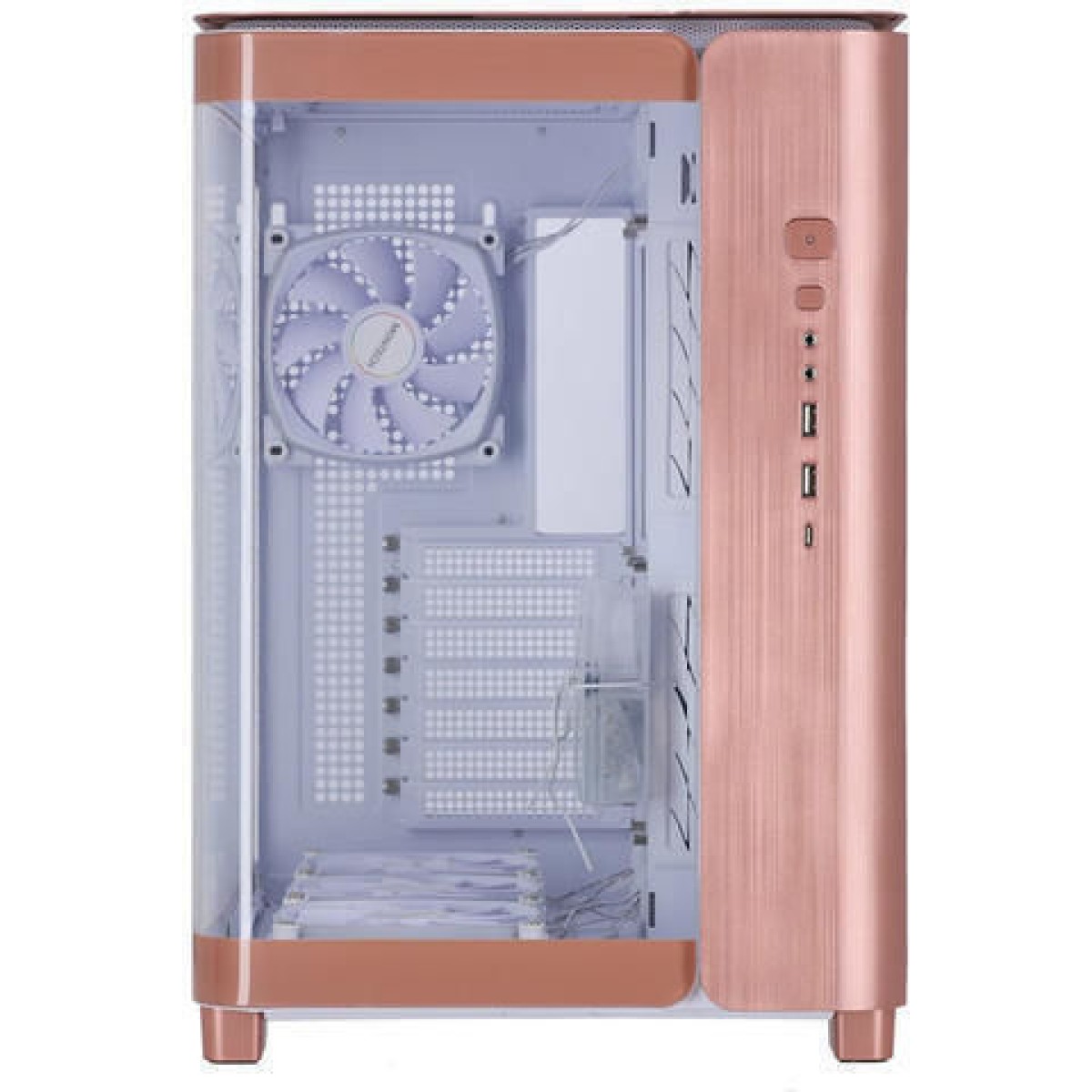 Montech King 95 Pro Midi Tower Κουτί Υπολογιστή με Πλαϊνό Παράθυρο Ροζ