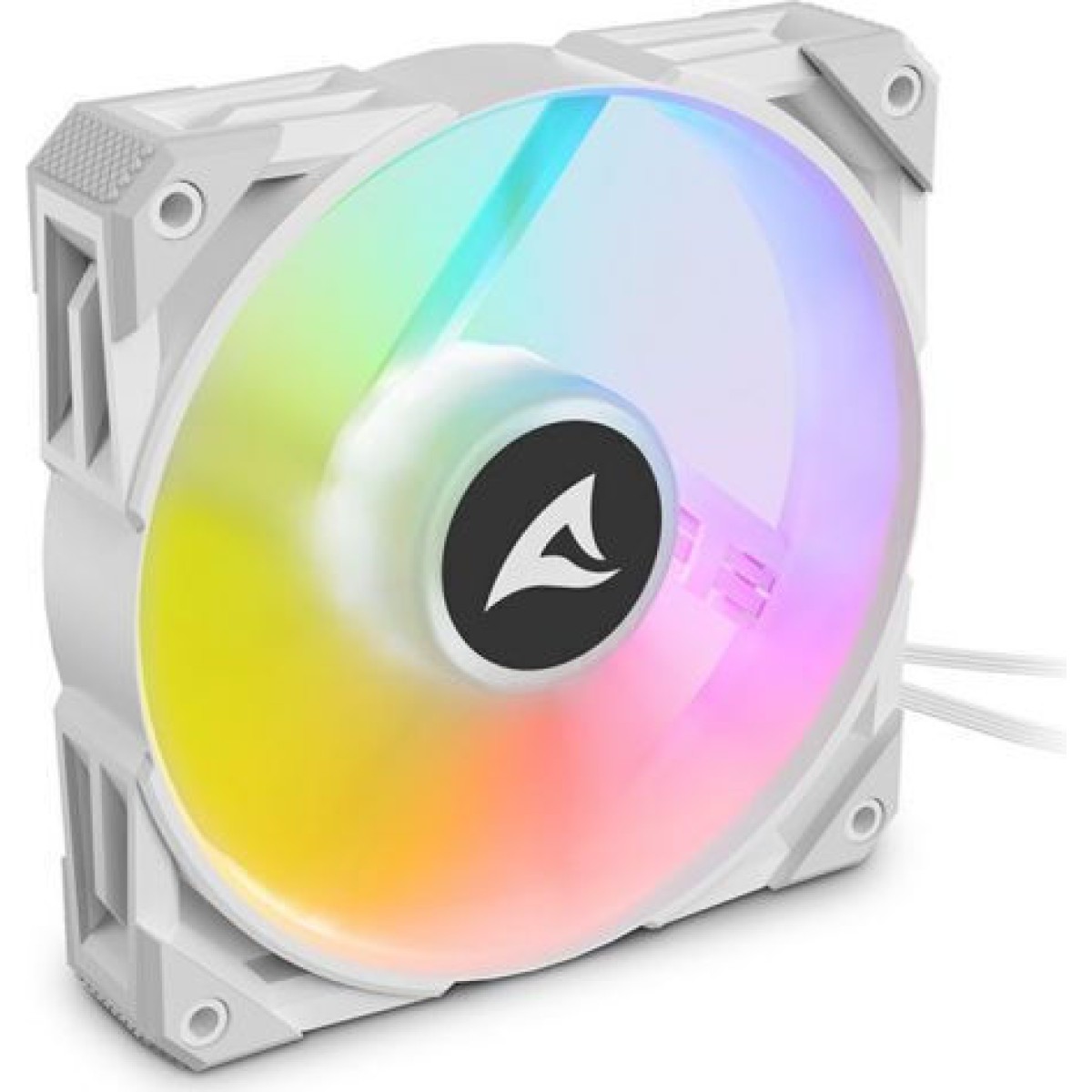 Sharkoon Rebel F50 Case Fan 120mm με RGB Φωτισμό και Σύνδεση 4-Pin PWM Λευκό