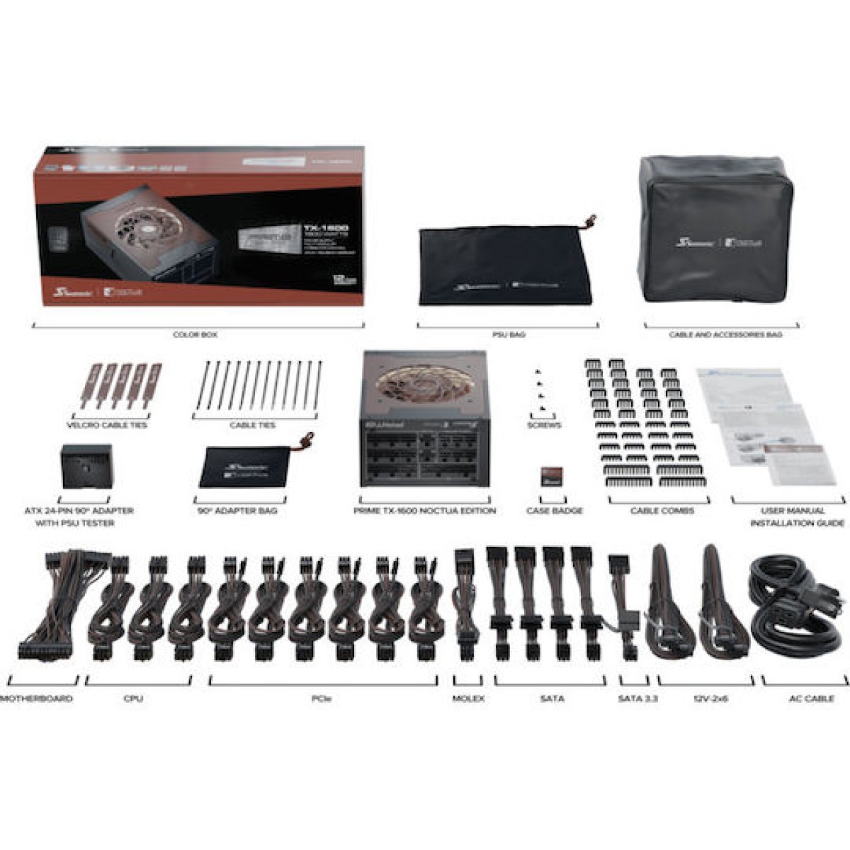 Seasonic Prime TX-1600 TR2 1600W Τροφοδοτικό Υπολογιστή Full Modular 80 Plus Titanium