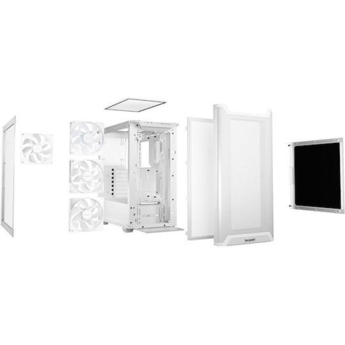 Be Quiet Pure Base 501 LX Gaming Midi Tower Κουτί Υπολογιστή με Πλαϊνό Παράθυρο και RGB Φωτισμό Λευκό