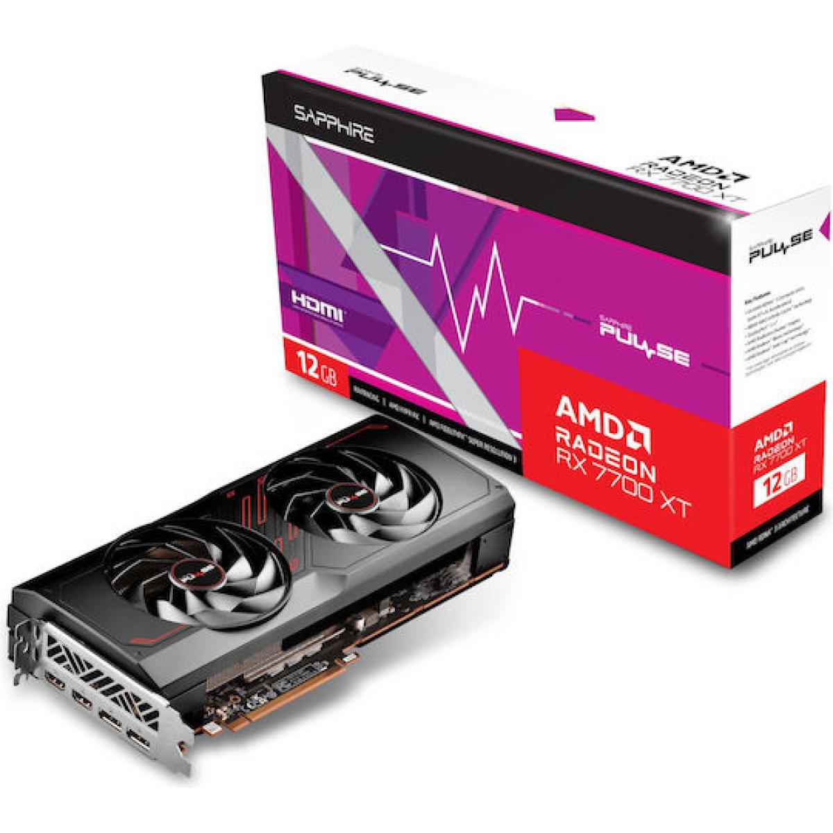 Sapphire Radeon RX 7700 XT 12GB GDDR6 Pulse Κάρτα Γραφικών