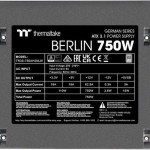 Thermaltake Berlin 750W Μαύρο Τροφοδοτικό Υπολογιστή Full Wired
