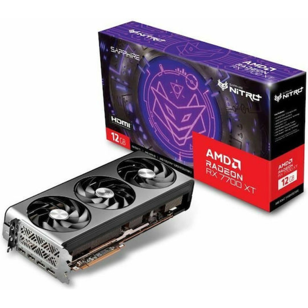 Sapphire Radeon RX 7700 XT 12GB GDDR6 NITRO+ Κάρτα Γραφικών
