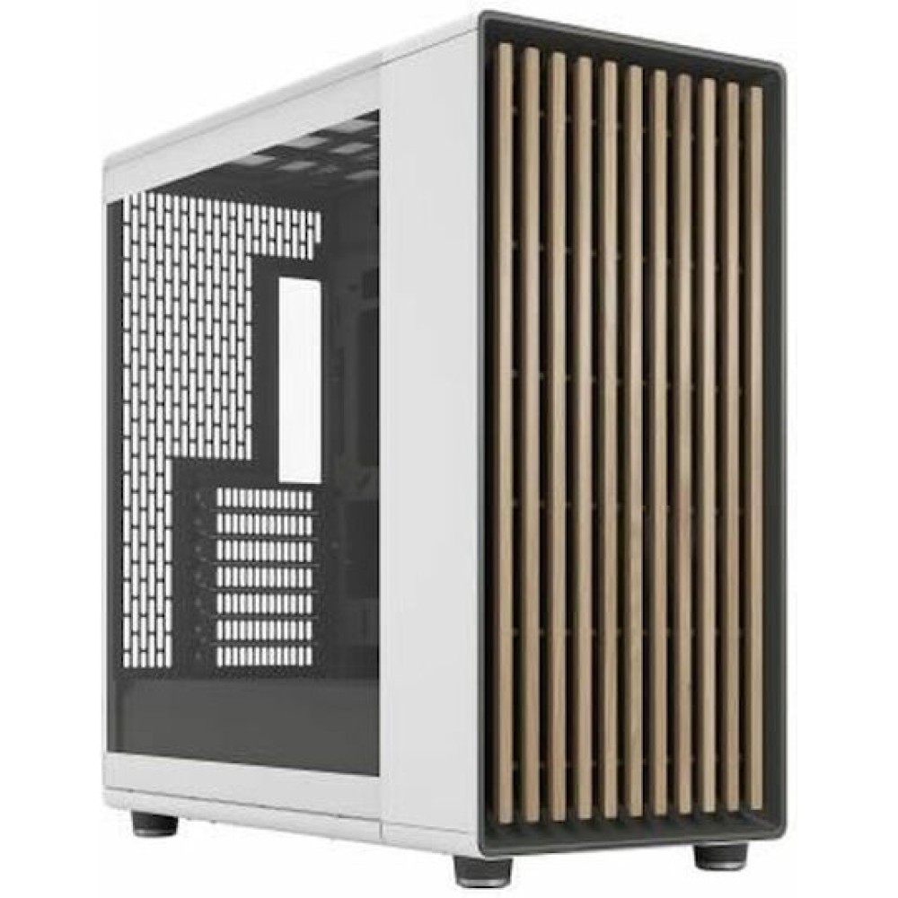 Fractal Design North XL RC Gaming Midi Tower Κουτί Υπολογιστή με Πλαϊνό Παράθυρο Chalk White