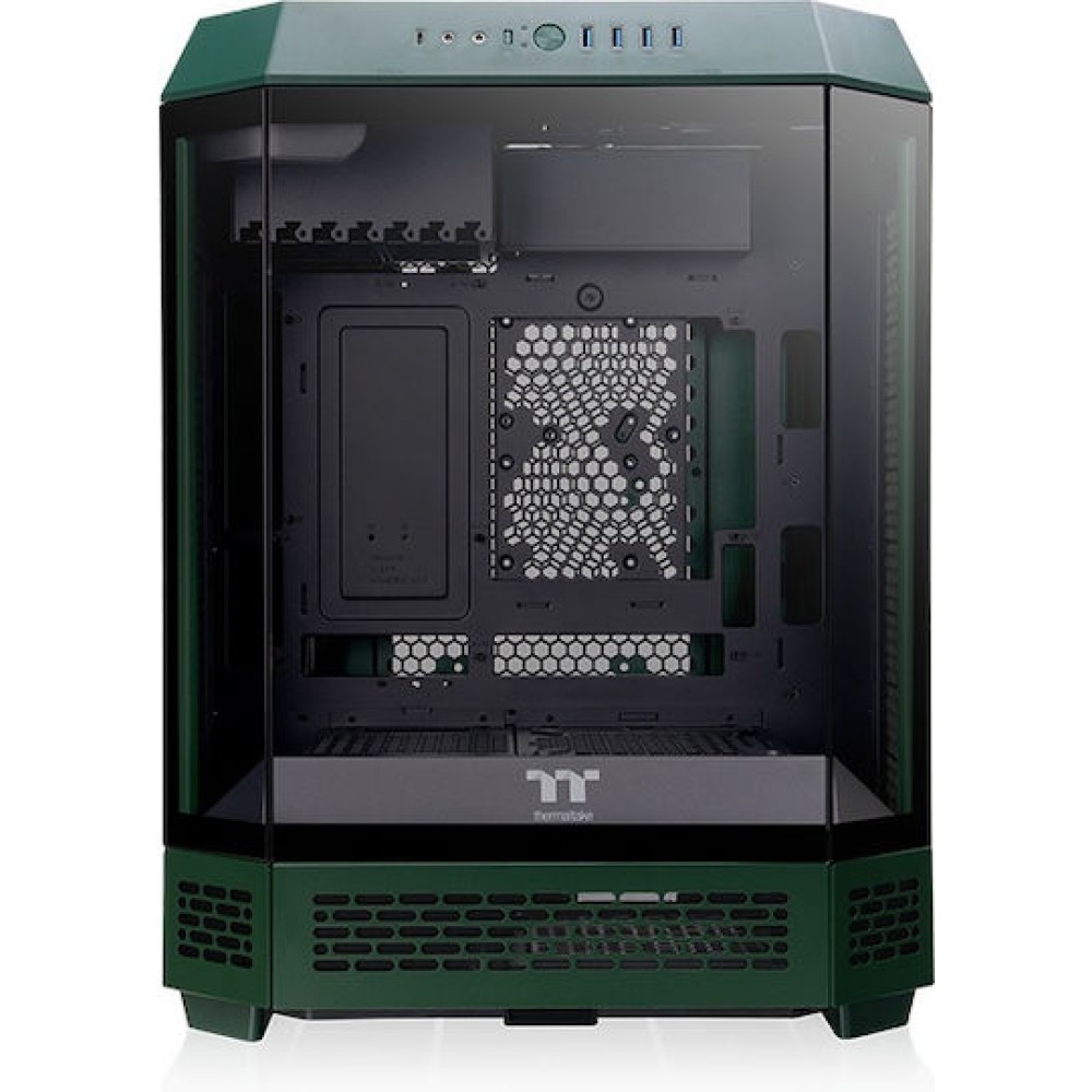 Thermaltake The Tower 600 Gaming Midi Tower Κουτί Υπολογιστή με Πλαϊνό Παράθυρο Racing Green