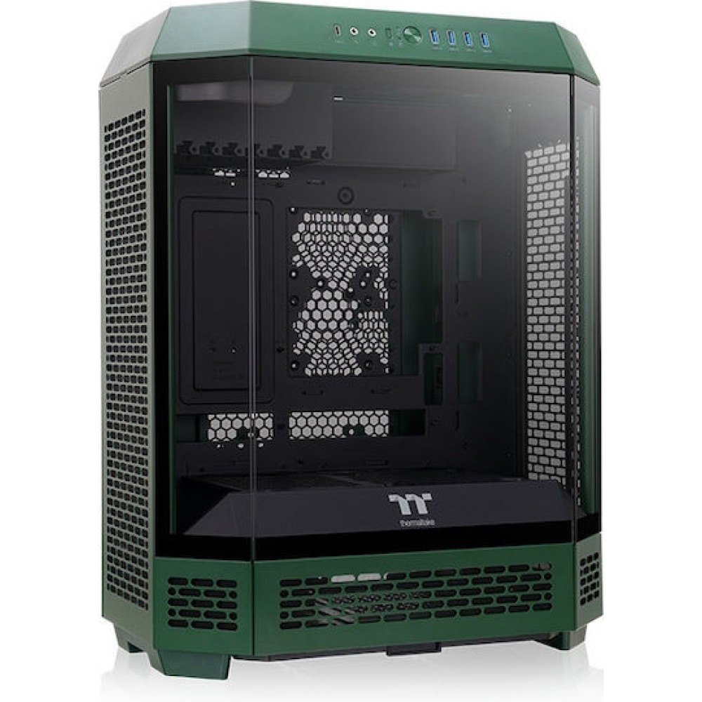 Thermaltake The Tower 600 Gaming Midi Tower Κουτί Υπολογιστή με Πλαϊνό Παράθυρο Racing Green