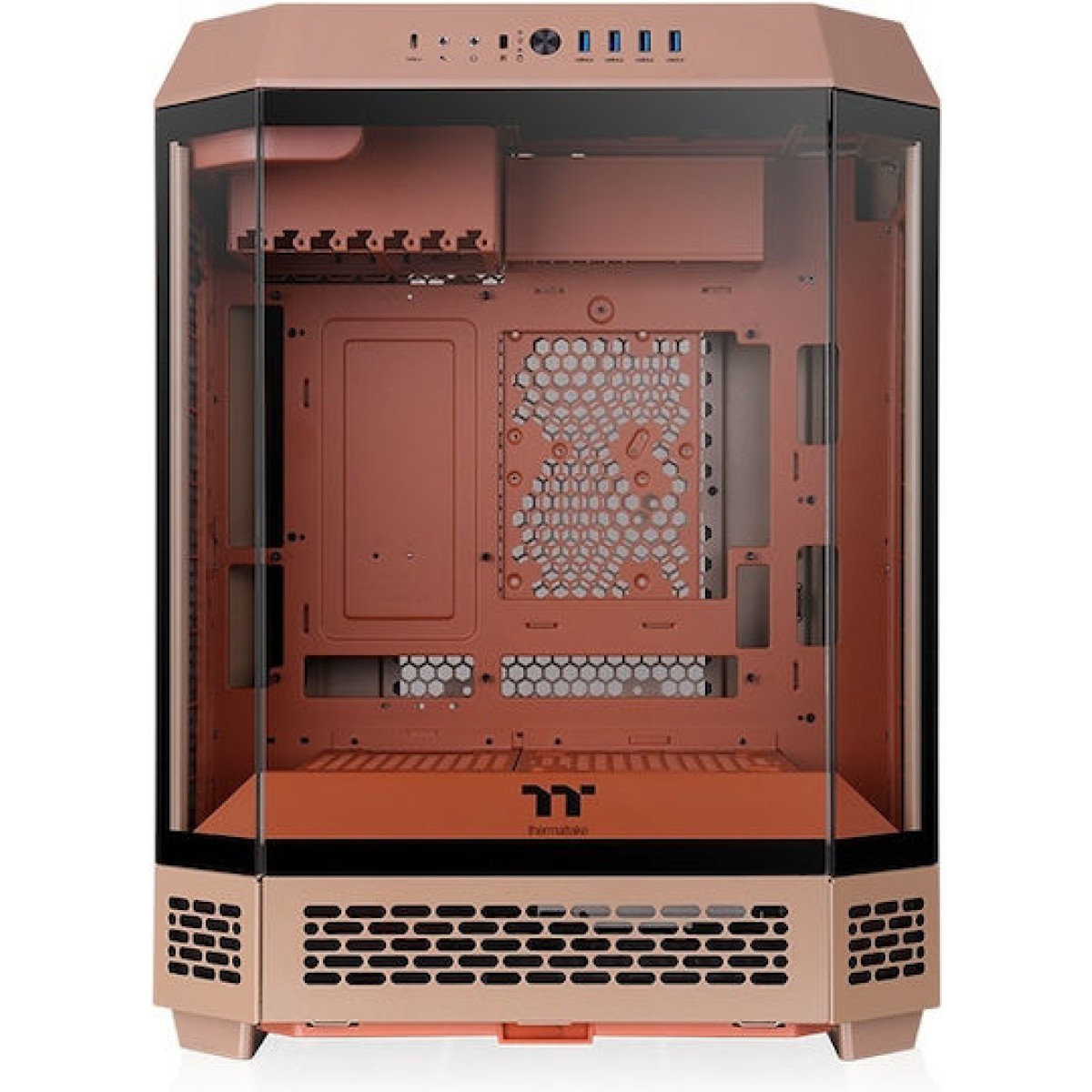 Thermaltake The Tower 600 Gaming Midi Tower Κουτί Υπολογιστή με Πλαϊνό Παράθυρο Gravel Sand