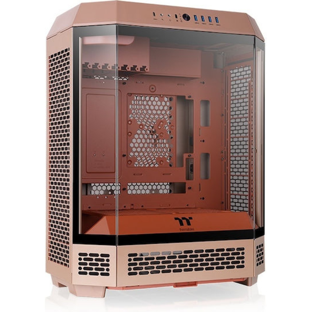Thermaltake The Tower 600 Gaming Midi Tower Κουτί Υπολογιστή με Πλαϊνό Παράθυρο Gravel Sand