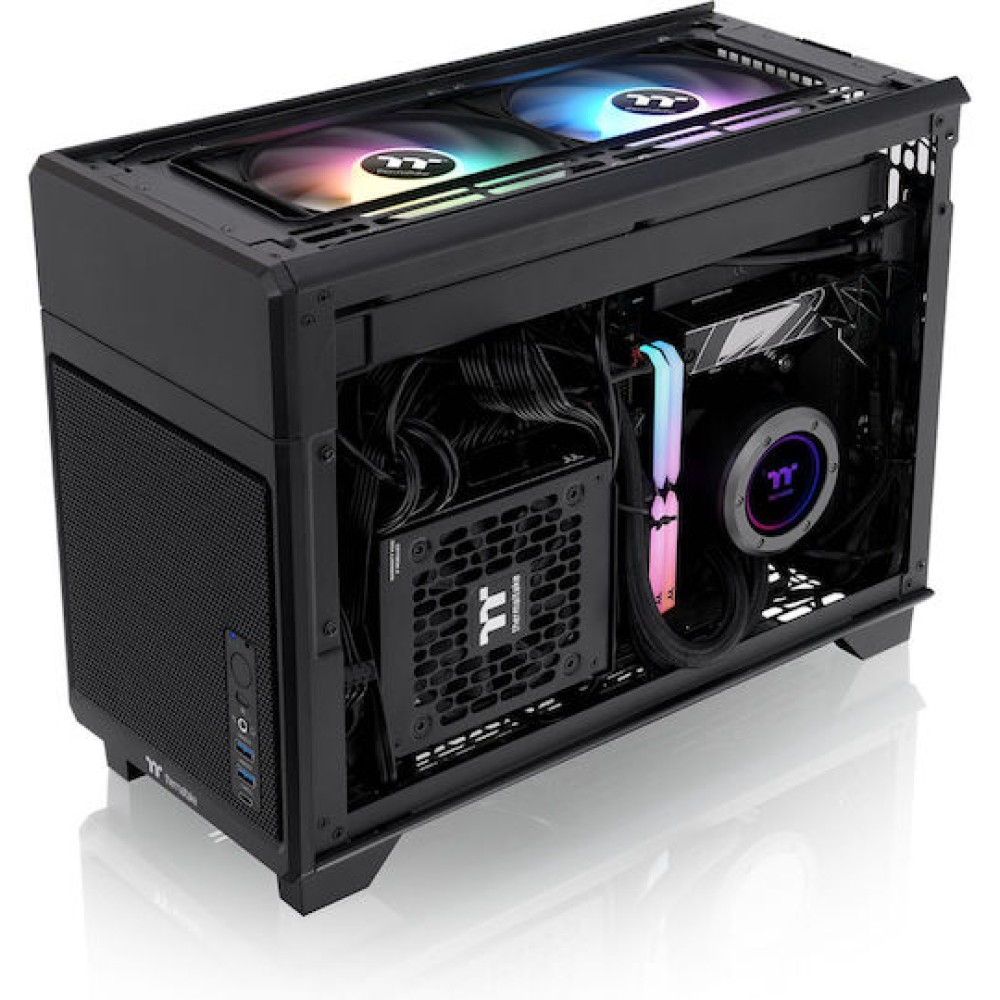 Thermaltake TR100 Mini Tower Κουτί Υπολογιστή Μαύρο