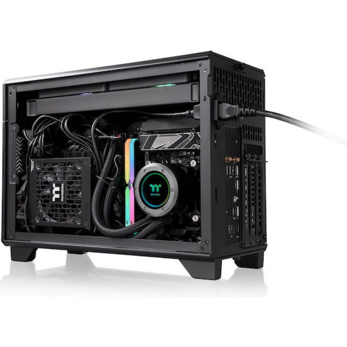 Thermaltake TR100 Mini Tower Κουτί Υπολογιστή Μαύρο