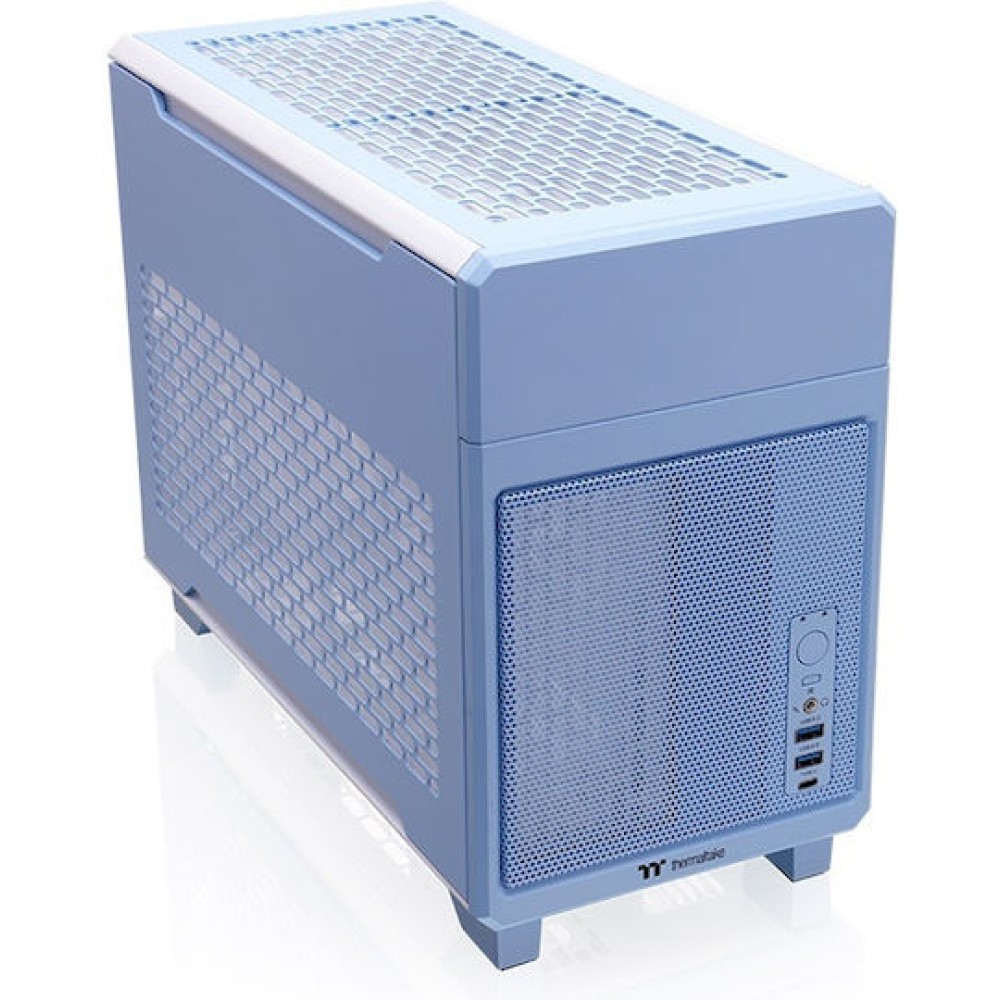 Thermaltake TR100 Mini Tower Κουτί Υπολογιστή Hydrangea Blue