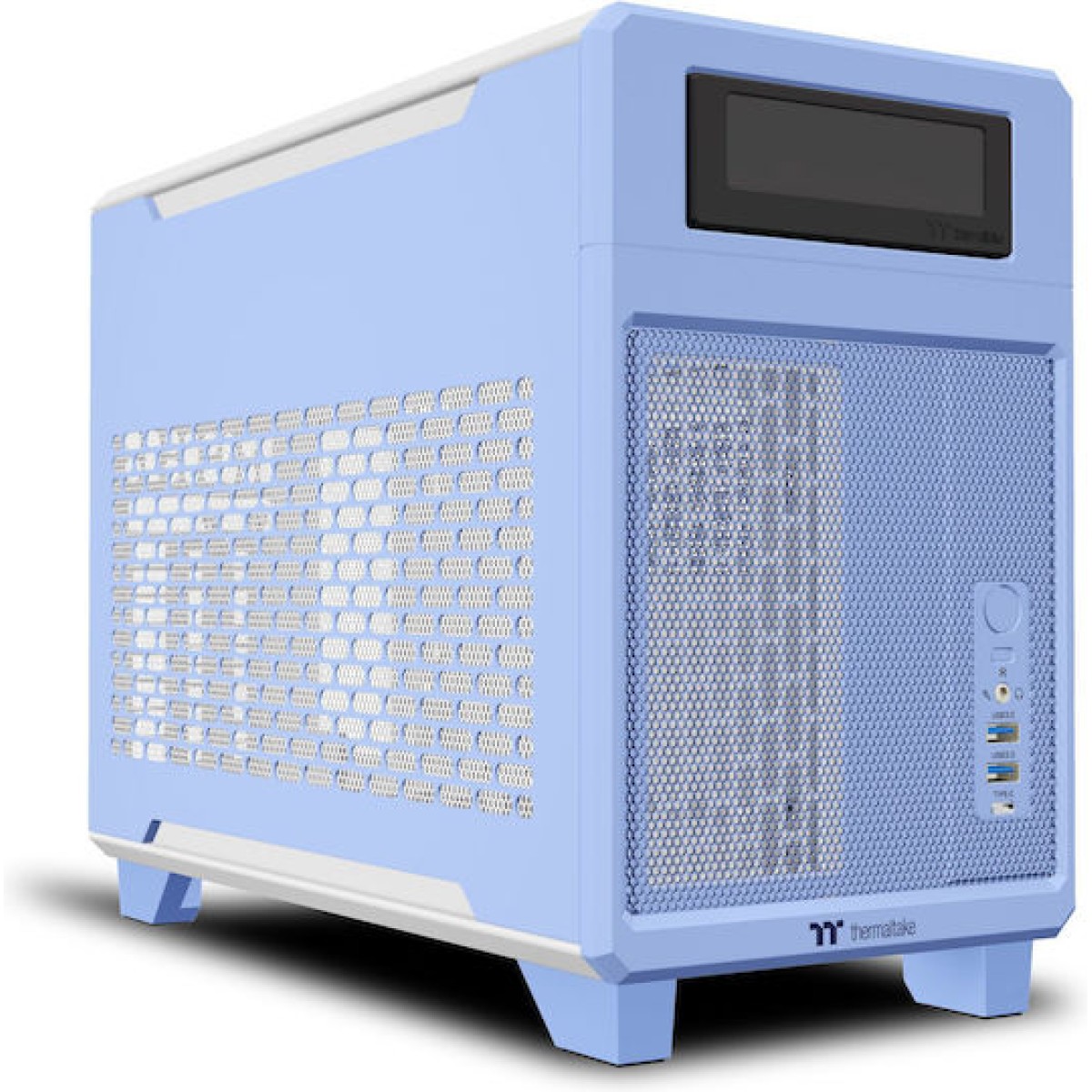 Thermaltake TR100 Mini Tower Κουτί Υπολογιστή Hydrangea Blue