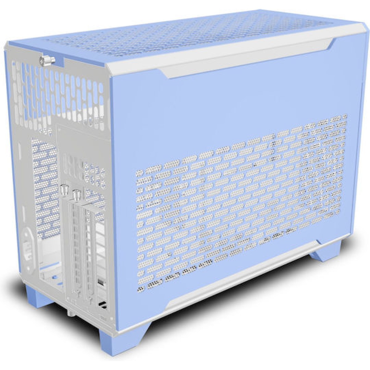 Thermaltake TR100 Mini Tower Κουτί Υπολογιστή Hydrangea Blue