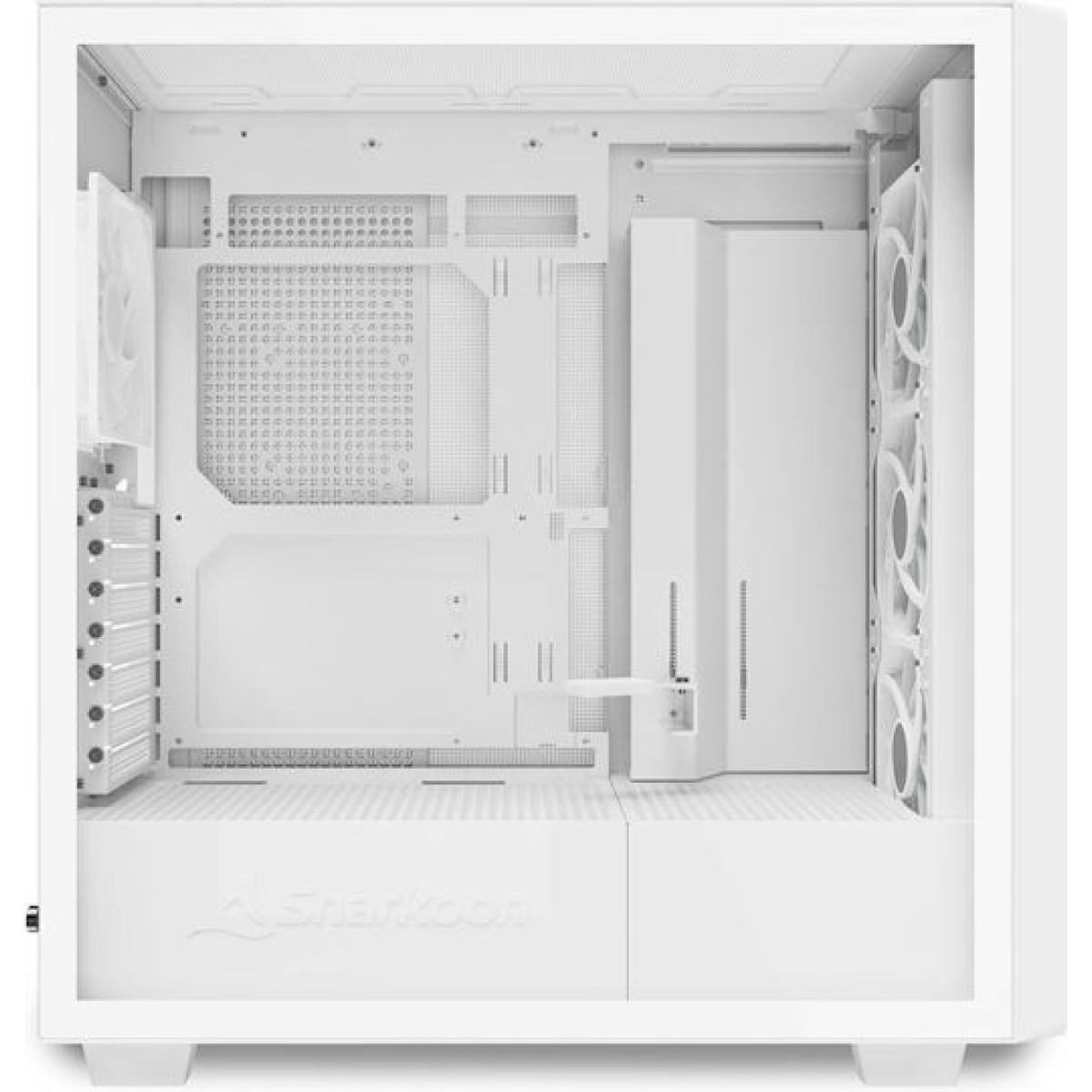 Sharkoon Rebel C70G RGB Gaming Midi Tower Κουτί Υπολογιστή Λευκό