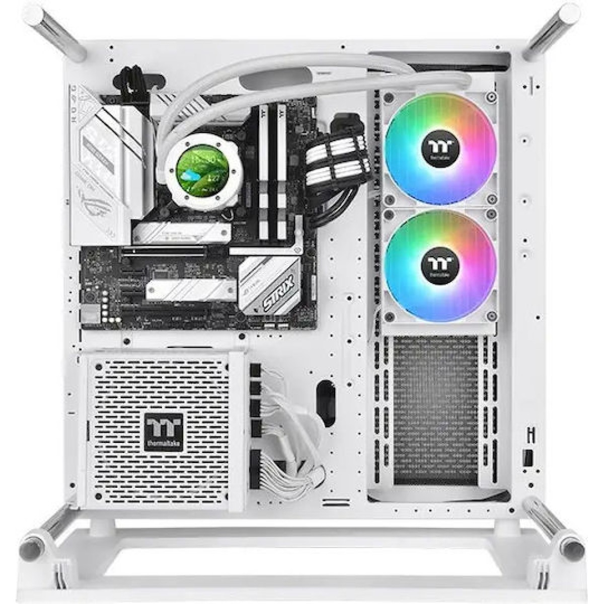 Thermaltake TH240 V2 Ultra (v2) Υδρόψυξη Επεξεργαστή Διπλού Ανεμιστήρα 120mm για Socket AM4/AM5/1700/1200/115x με ARGB Φωτισμό Λευκή