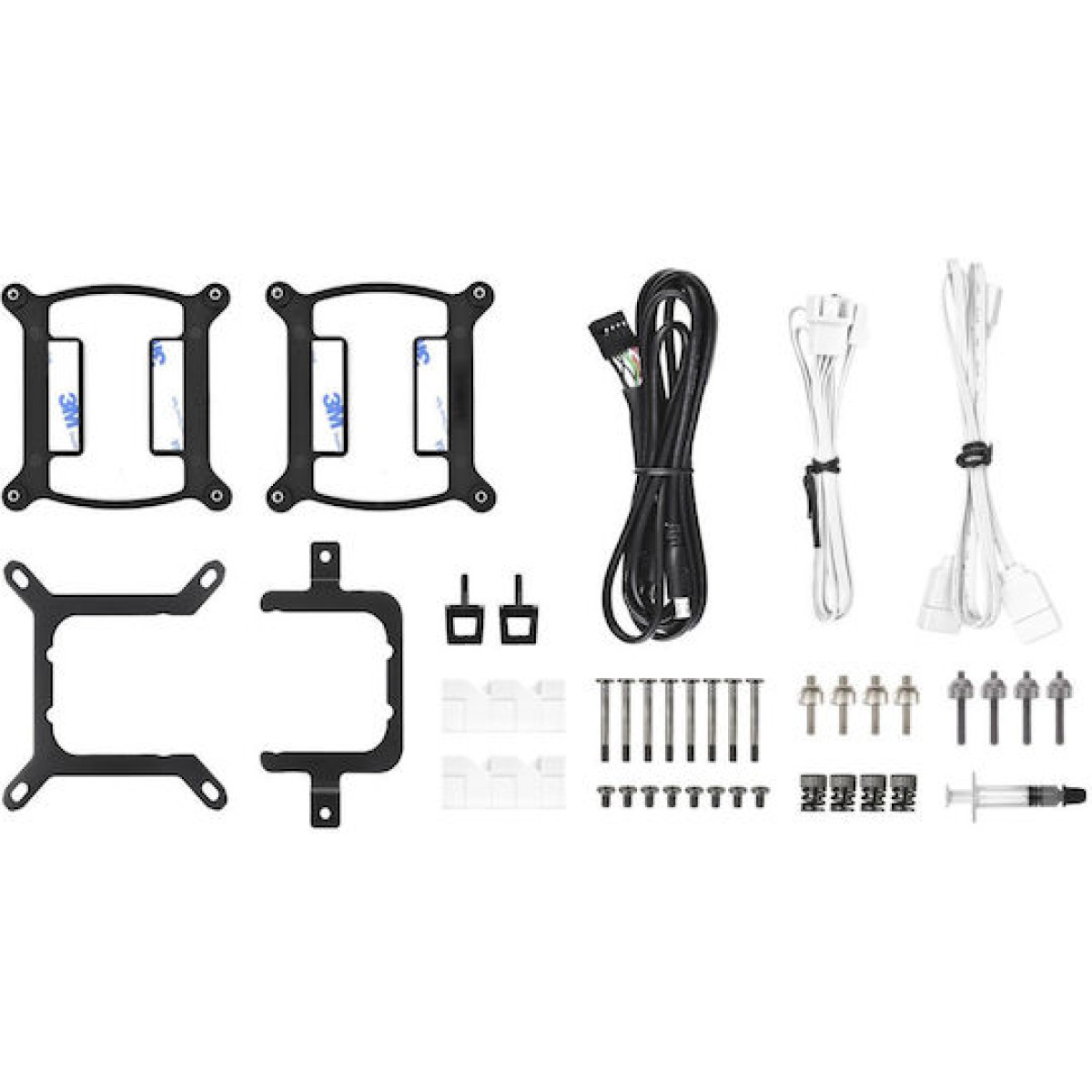 Thermaltake TH240 V2 Ultra (v2) Υδρόψυξη Επεξεργαστή Διπλού Ανεμιστήρα 120mm για Socket AM4/AM5/1700/1200/115x με ARGB Φωτισμό Λευκή