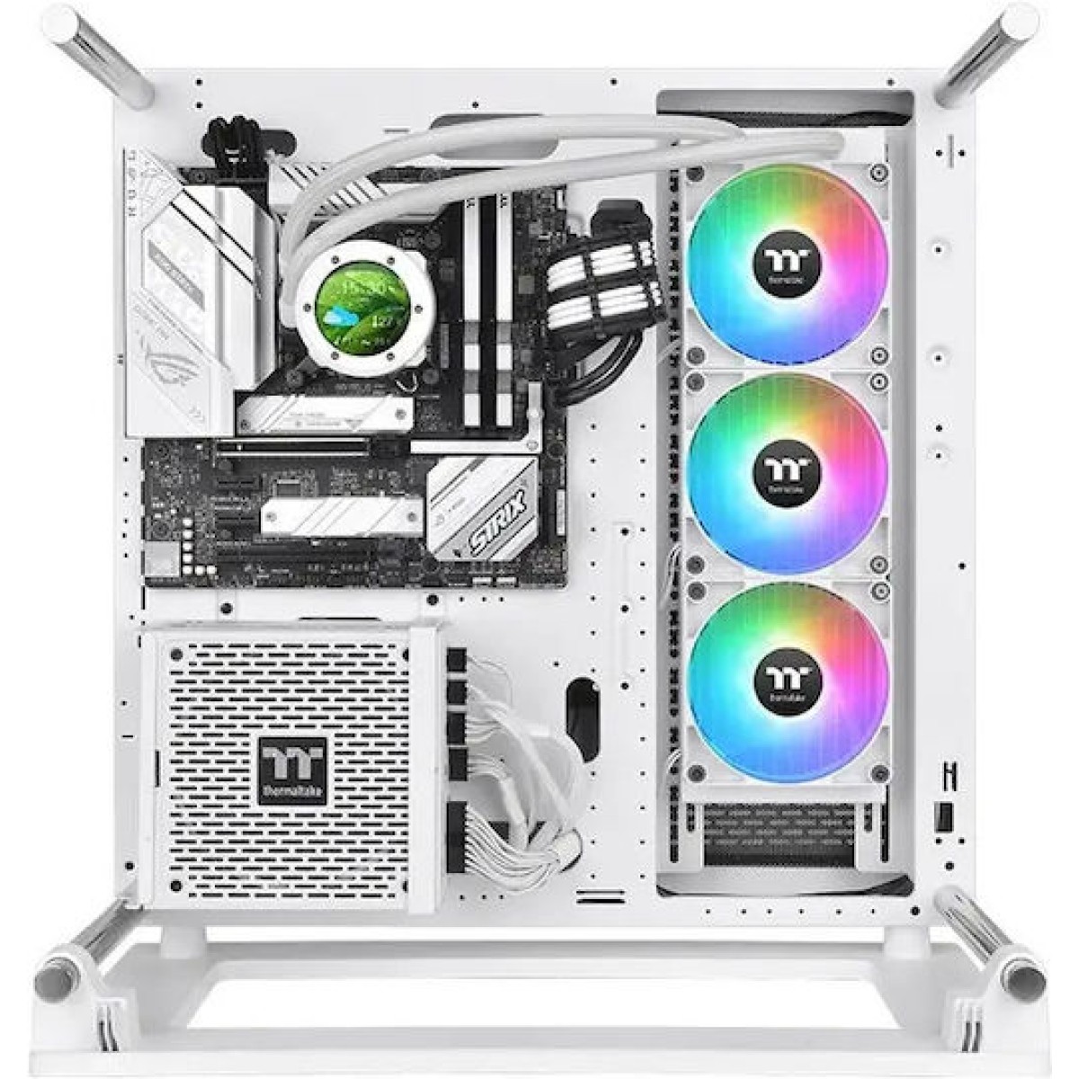 Thermaltake TH360 V2 Ultra (v2) Υδρόψυξη Επεξεργαστή Τριπλού Ανεμιστήρα 120mm για Socket AM4/AM5/1700/1200/115x με ARGB Φωτισμό Λευκή