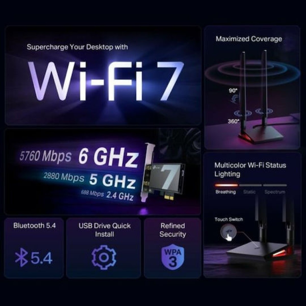 TP-LINK v1 Ενσύρματη Κάρτα Δικτύου Ethernet PCI