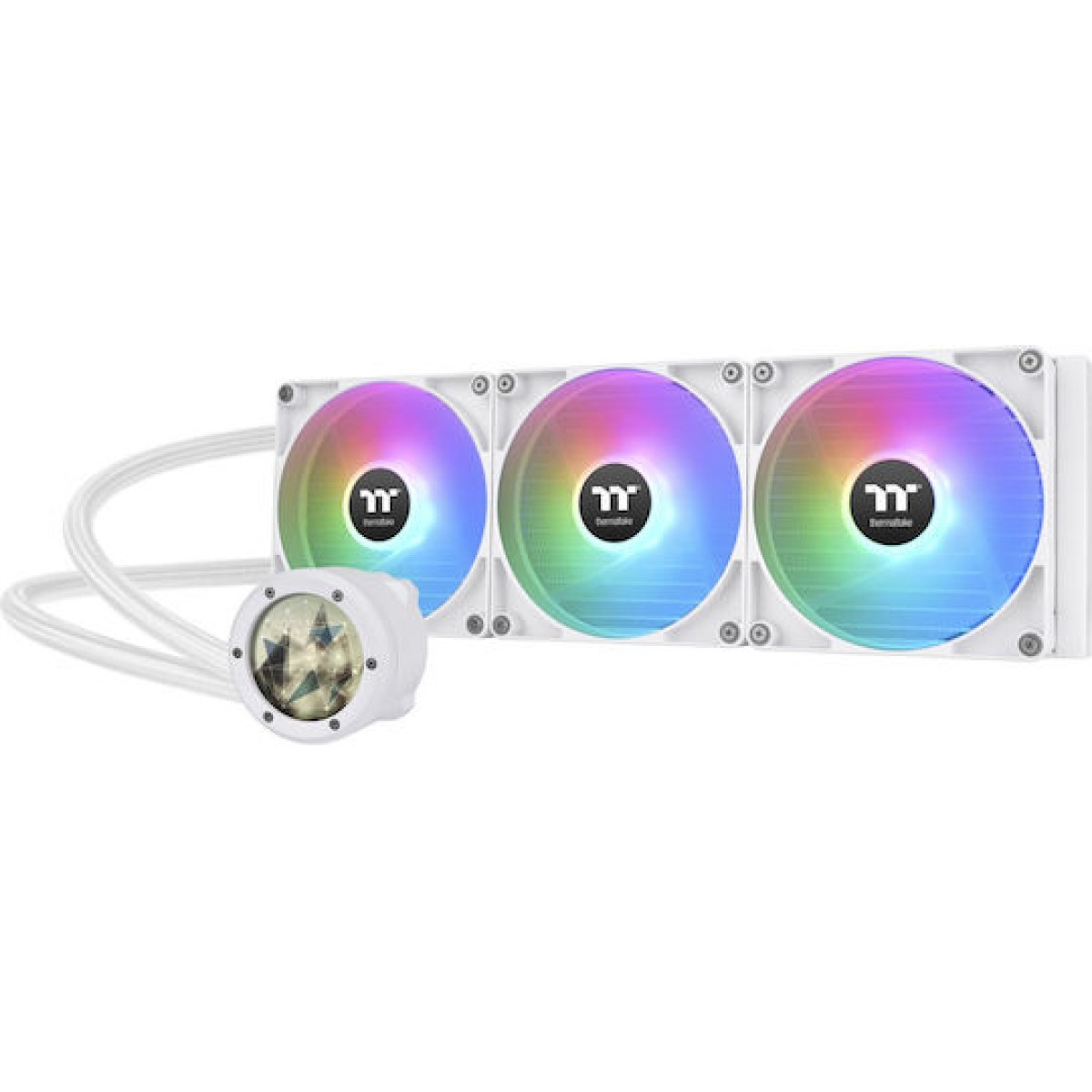 Thermaltake TH420 V2 Ultra Υδρόψυξη Επεξεργαστή Τριπλού Ανεμιστήρα 140mm για Socket AM4/AM5/1700/1200/115x με ARGB Φωτισμό Λευκή