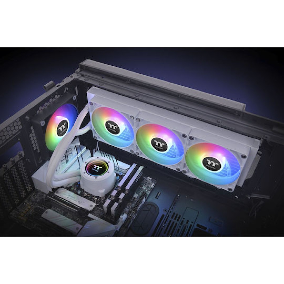 Thermaltake TH360 V2 ARGB Sync (v2) Υδρόψυξη Επεξεργαστή Τριπλού Ανεμιστήρα 120mm για Socket AM4/AM5/1200/115x Λευκή