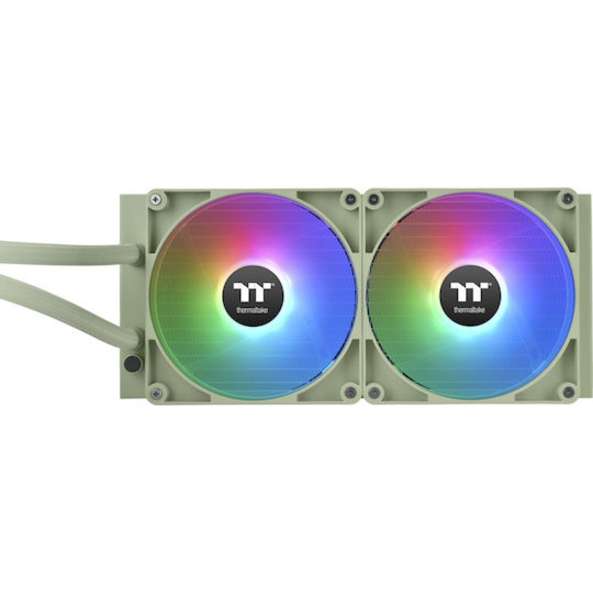Thermaltake TH280 V2 Matcha Green Edition Υδρόψυξη Επεξεργαστή Διπλού Ανεμιστήρα 140mm για Socket AM4/AM5/1700/1200/115x με ARGB Φωτισμό Πράσινη
