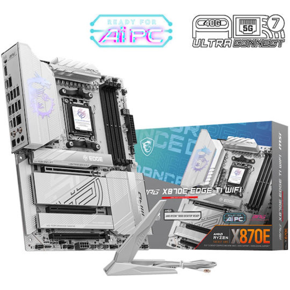 MSI MPG X870E Edge TI WIFI Motherboard ATX με AMD AM5 Socket 7E59-002R