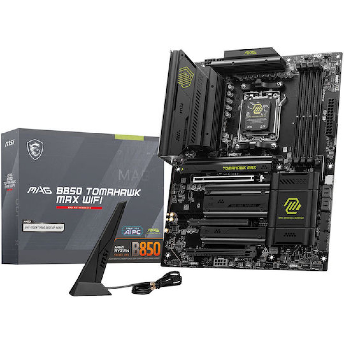 MSI MAG B850 Tomahawk Max WIFI Motherboard ATX με AMD AM5 Socket