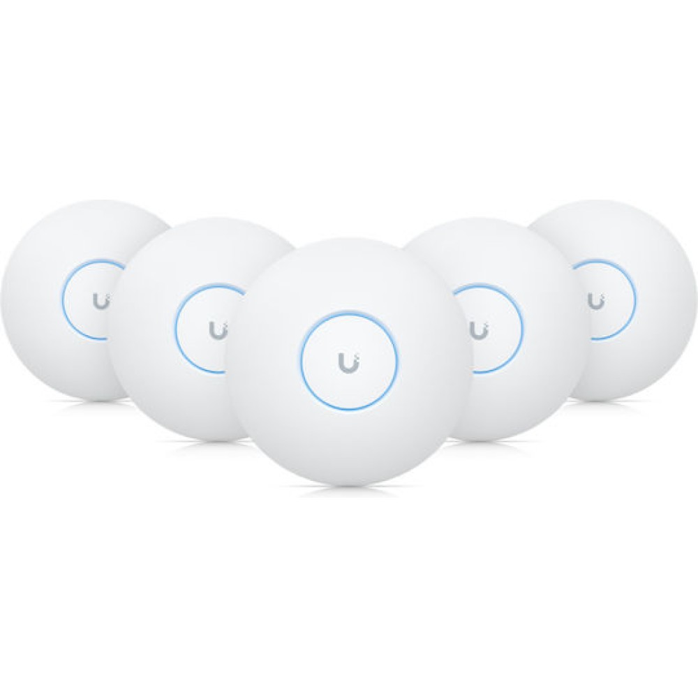 Ubiquiti UniFi U7 Pro Access Point Wi‑Fi 7 Dual Band (2.4 & 5GHz) σε Πενταπλό Kit Λευκό