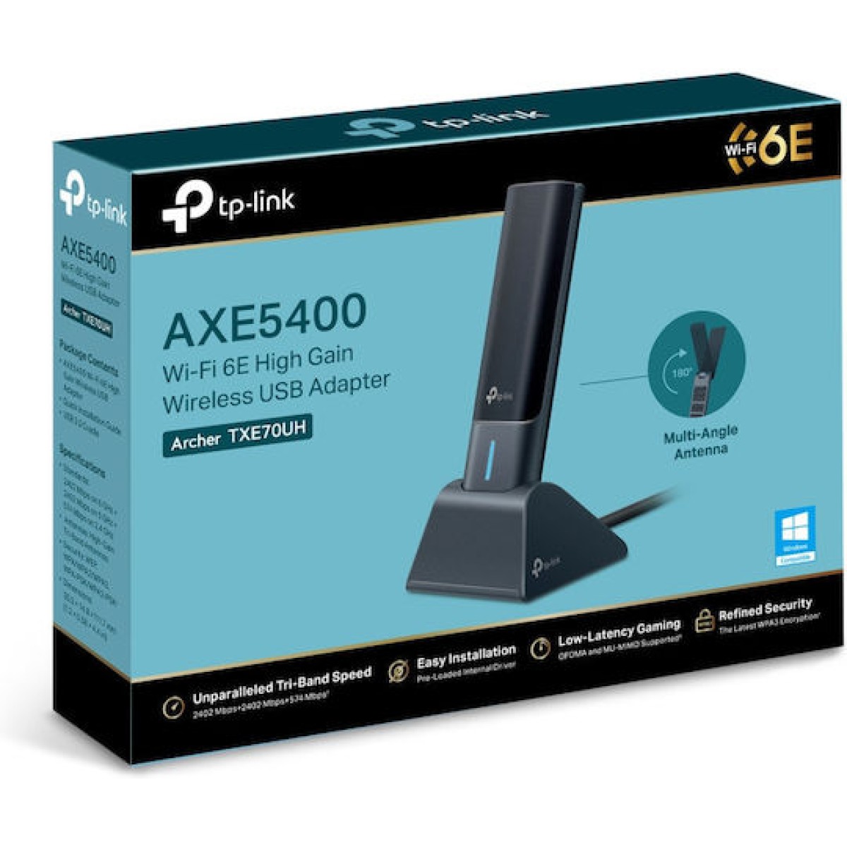 TP-LINK Archer Txe70uh v1 Ασύρματος USB Αντάπτορας Δικτύου