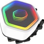 CoolerMaster MasterLiquid 240 Core II Υδρόψυξη Επεξεργαστή Διπλού Ανεμιστήρα 120mm για Socket 1700/1200/115x με ARGB Φωτισμό Λευκή