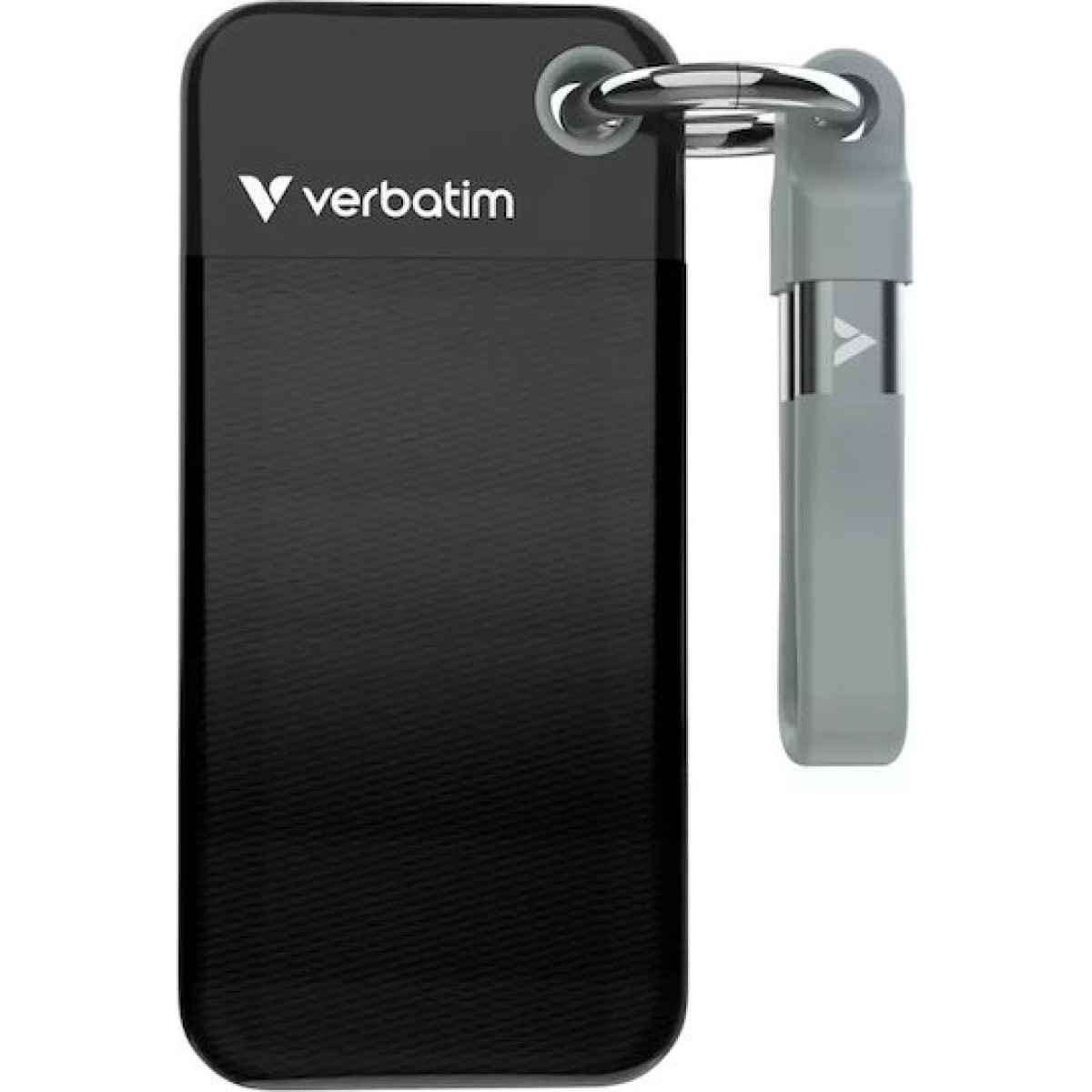 Verbatim Pocket USB 3.2 / USB-C Εξωτερικός SSD 1TB M.2 Black/Grey