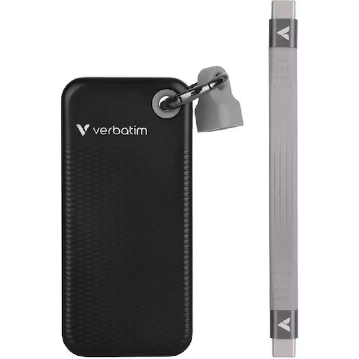 Verbatim Pocket USB 3.2 / USB-C Εξωτερικός SSD 1TB M.2 Black/Grey