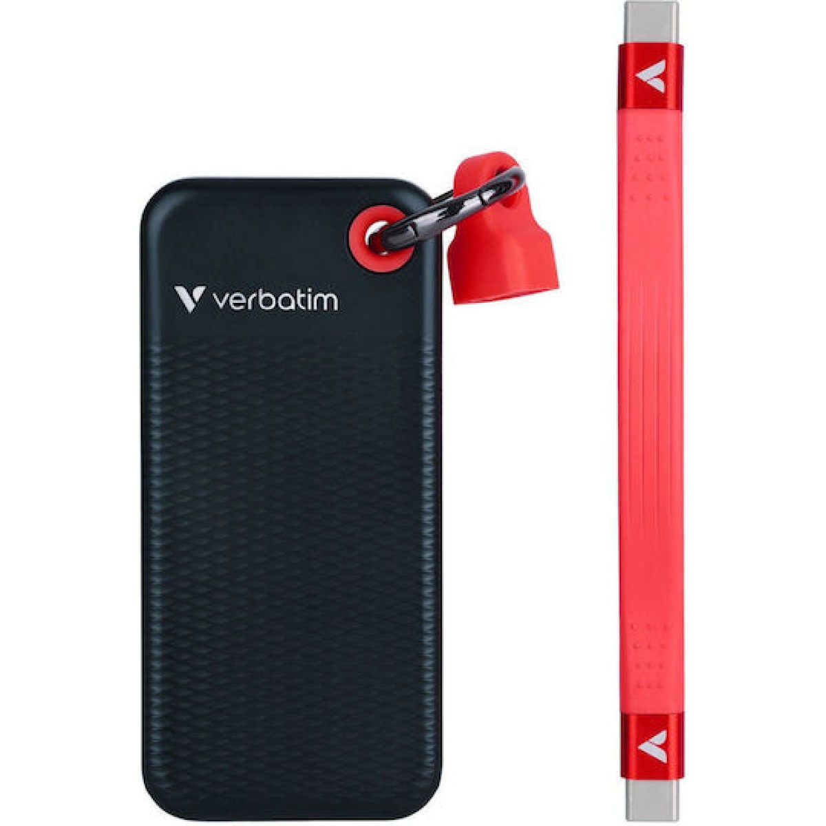 Verbatim Pocket USB 3.2 Εξωτερικός SSD 1TB Black / Red