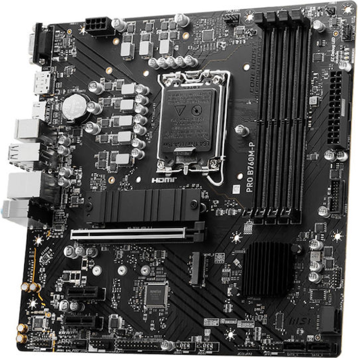 MSI Pro B760M-P Motherboard Micro ATX με Intel 1700 Socket 7E02-009R
